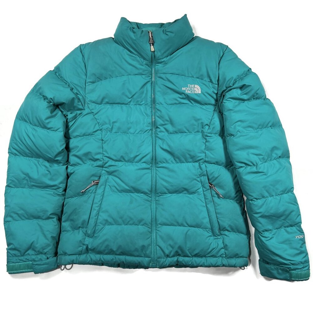 The North Face Womens Nuptse 2 Jacket Small‎ Green 700 Down Winter Puffer Coat